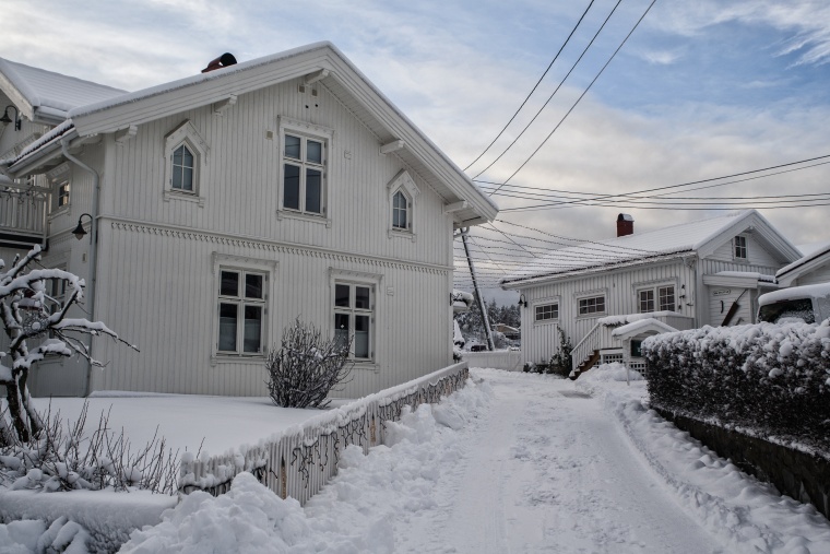 Norvegia, BÅTSTØ : Con le sneakers sulla neve
