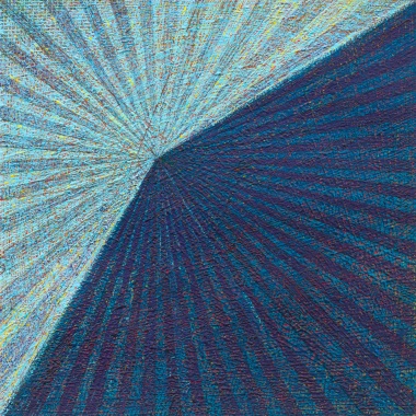 Esplosione fotonica, 2014, tempera su carta, 22 x 22 cm