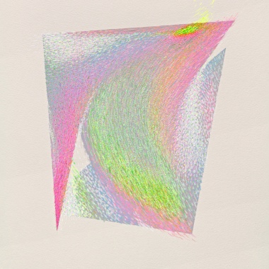 Inatteso, 2018, acrilico su carta, 76,5 x 57,5 cm